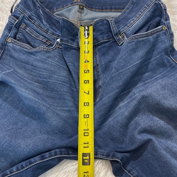 Kut from the Kloth Straight Leg Blue Jeans CROPPED WOMENS SIZE 12 - Picture 5 of 9